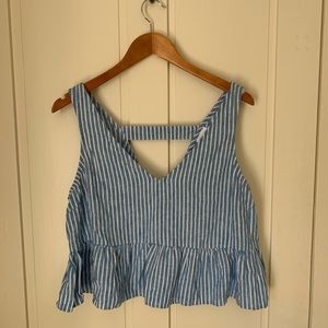 Peplum tank top
